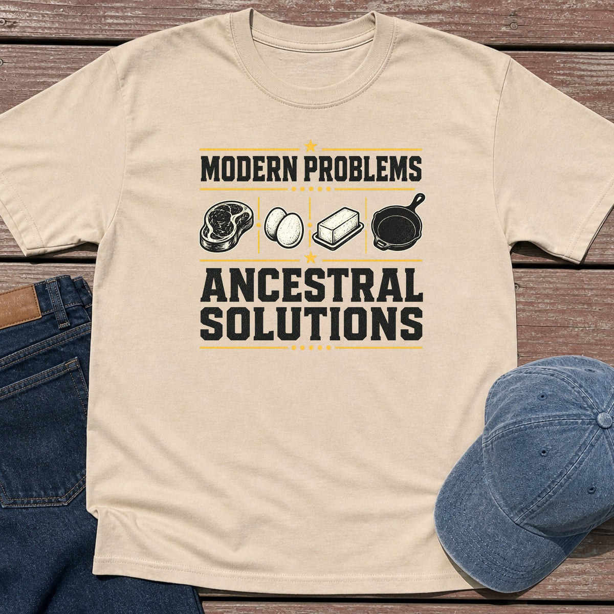 Ancestral Solutions T-Shirt - Sand