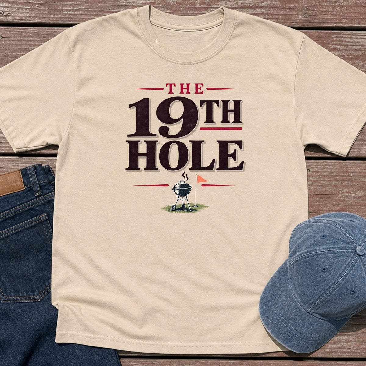 19th Hole T-Shirt - Sand