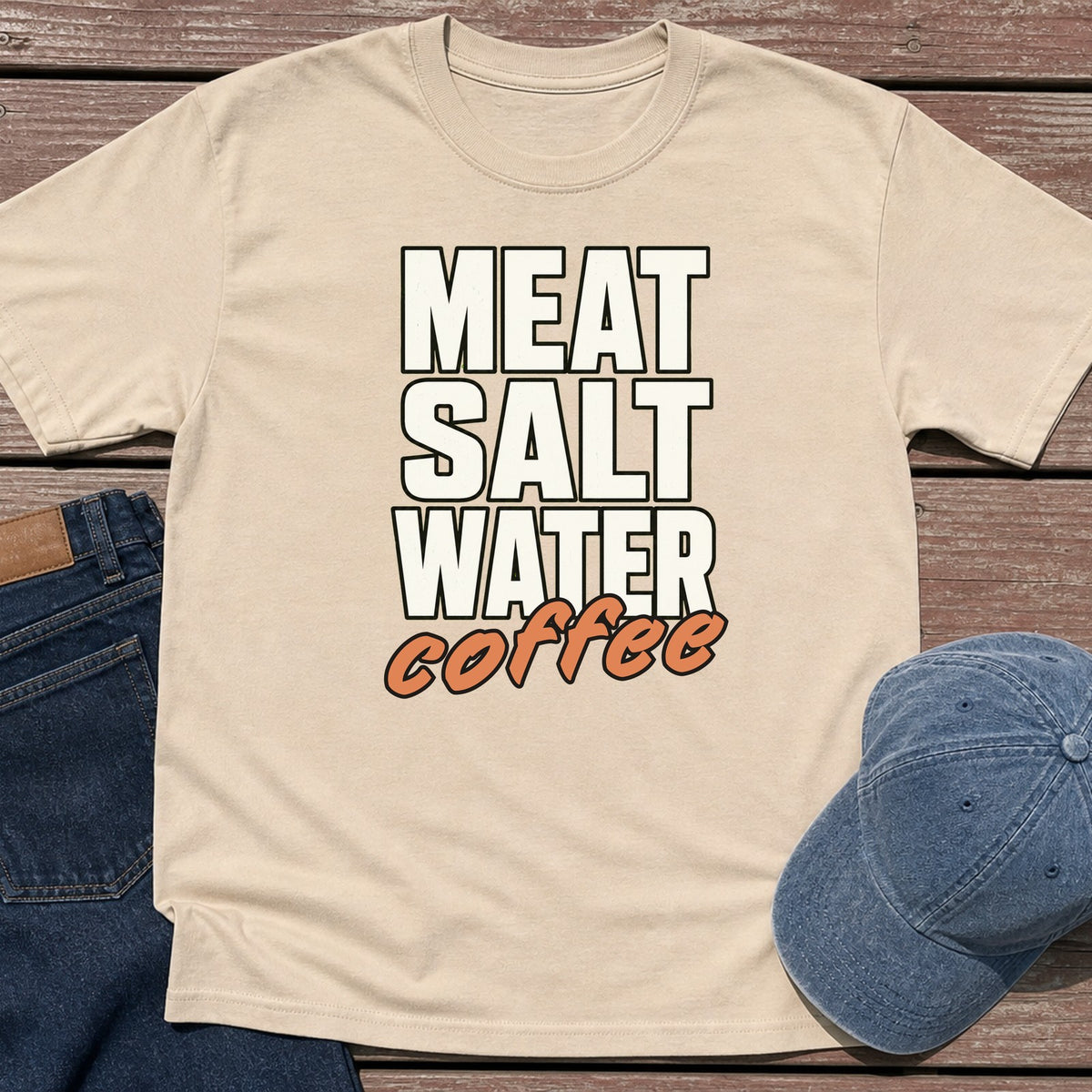 Added Coffee T-Shirt - Sand