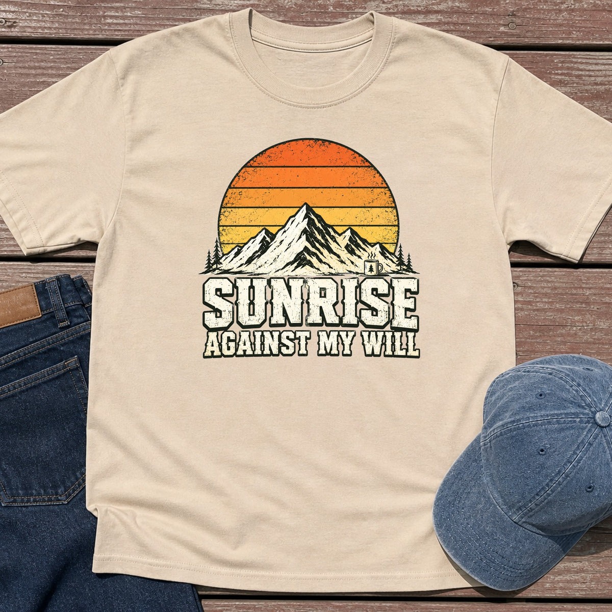 Against My Will T-Shirt - Sand