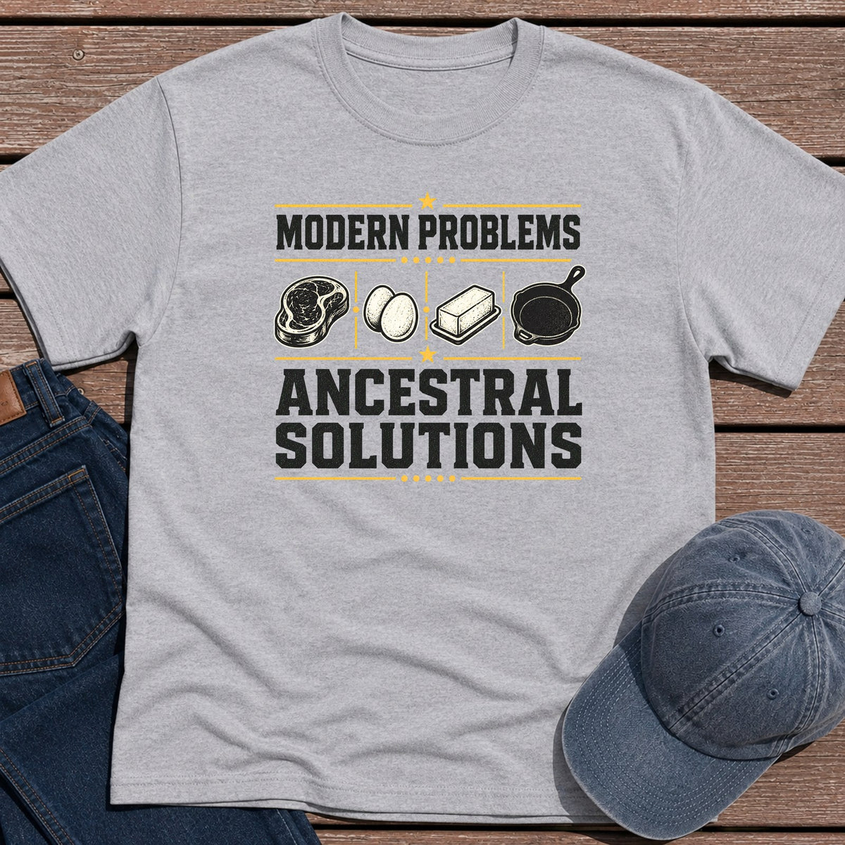 Ancestral Solutions T-Shirt - Sport Grey