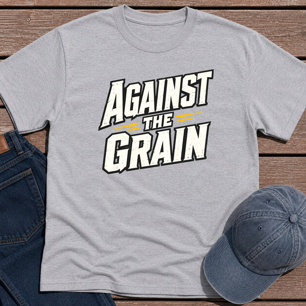 Against The Grain T-Shirt - Sport Grey