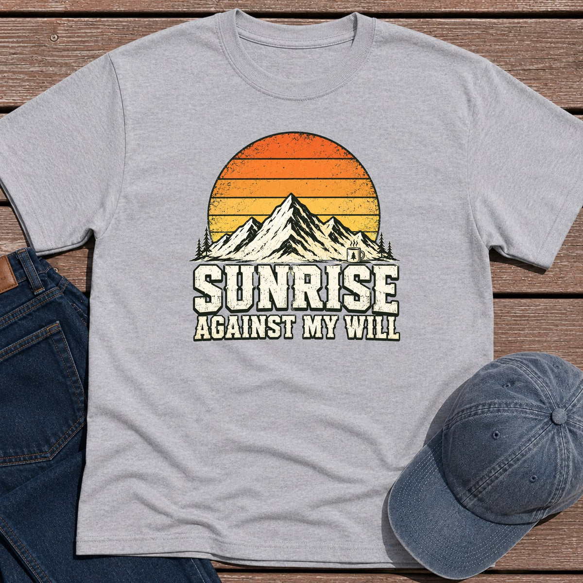 Against My Will T-Shirt - Sport Grey