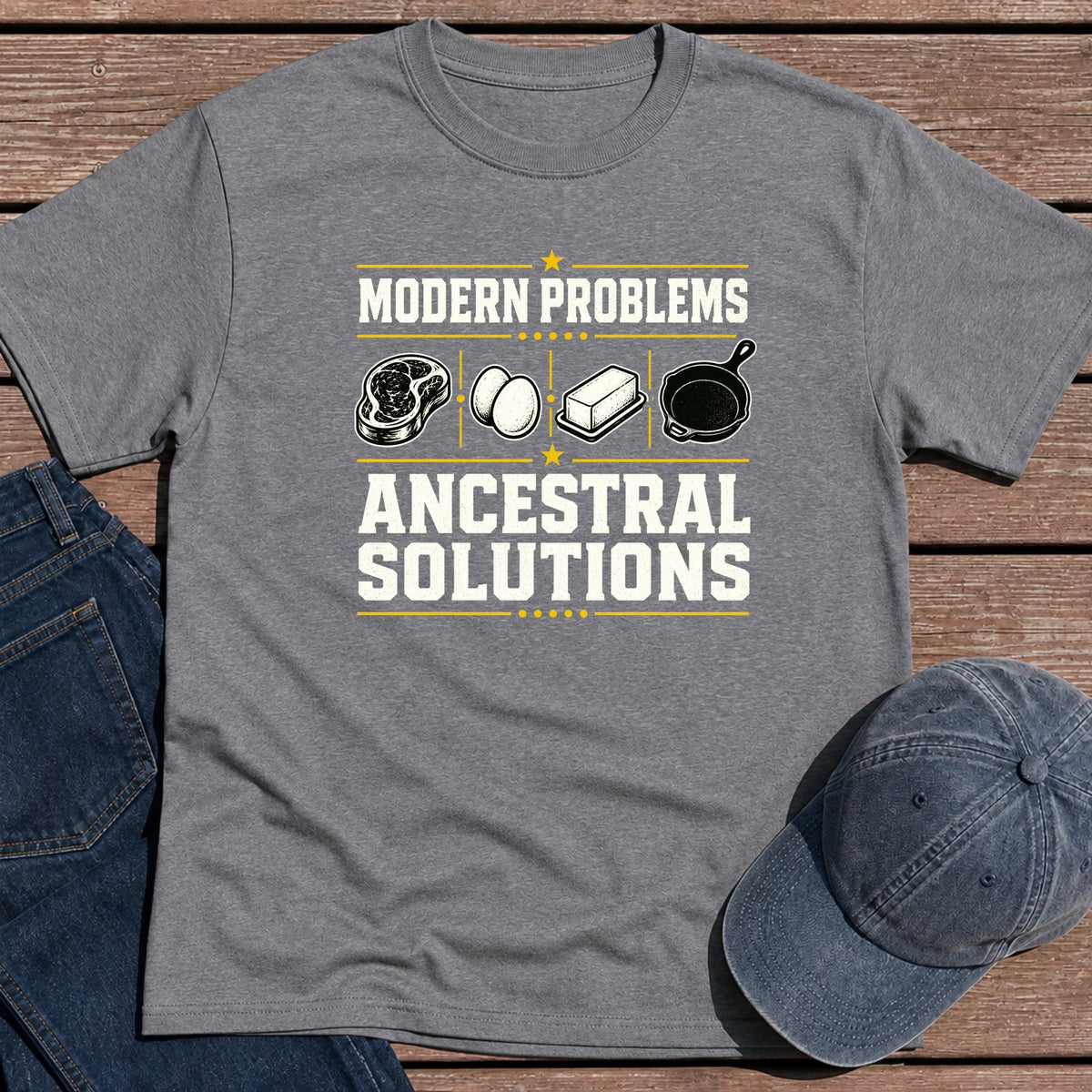 Ancestral Solutions T-Shirt - Tweed