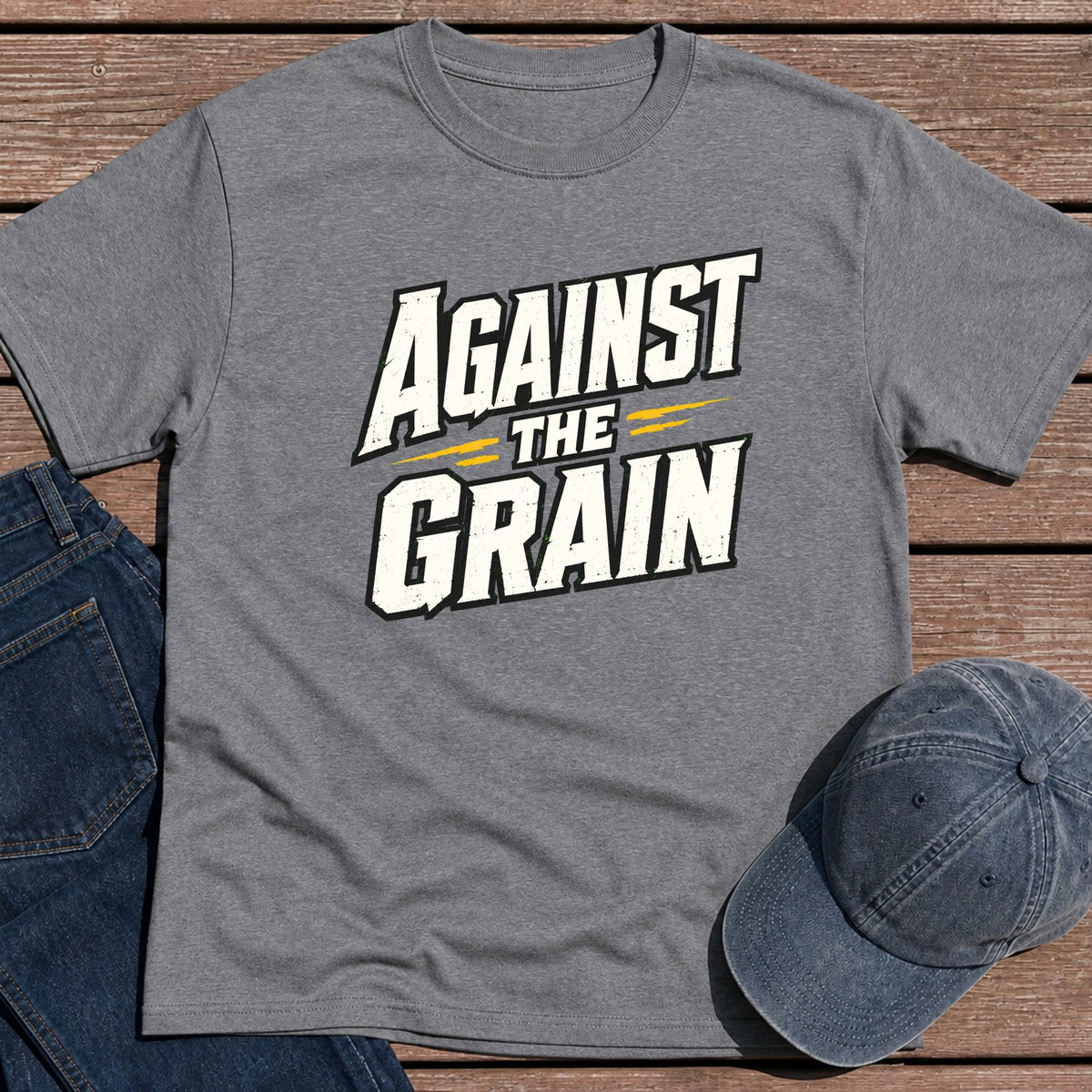 Against The Grain T-Shirt - Tweed