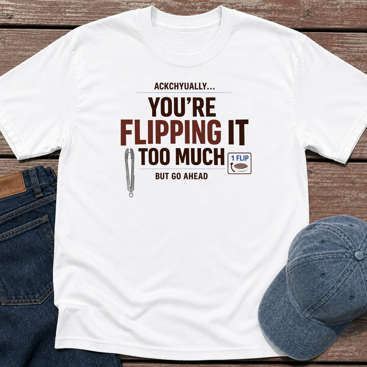 Ackchyually T-Shirt - White