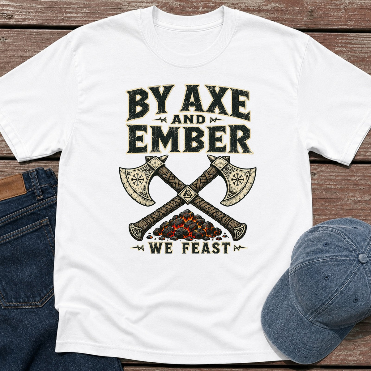Axe & Ember T-Shirt - White