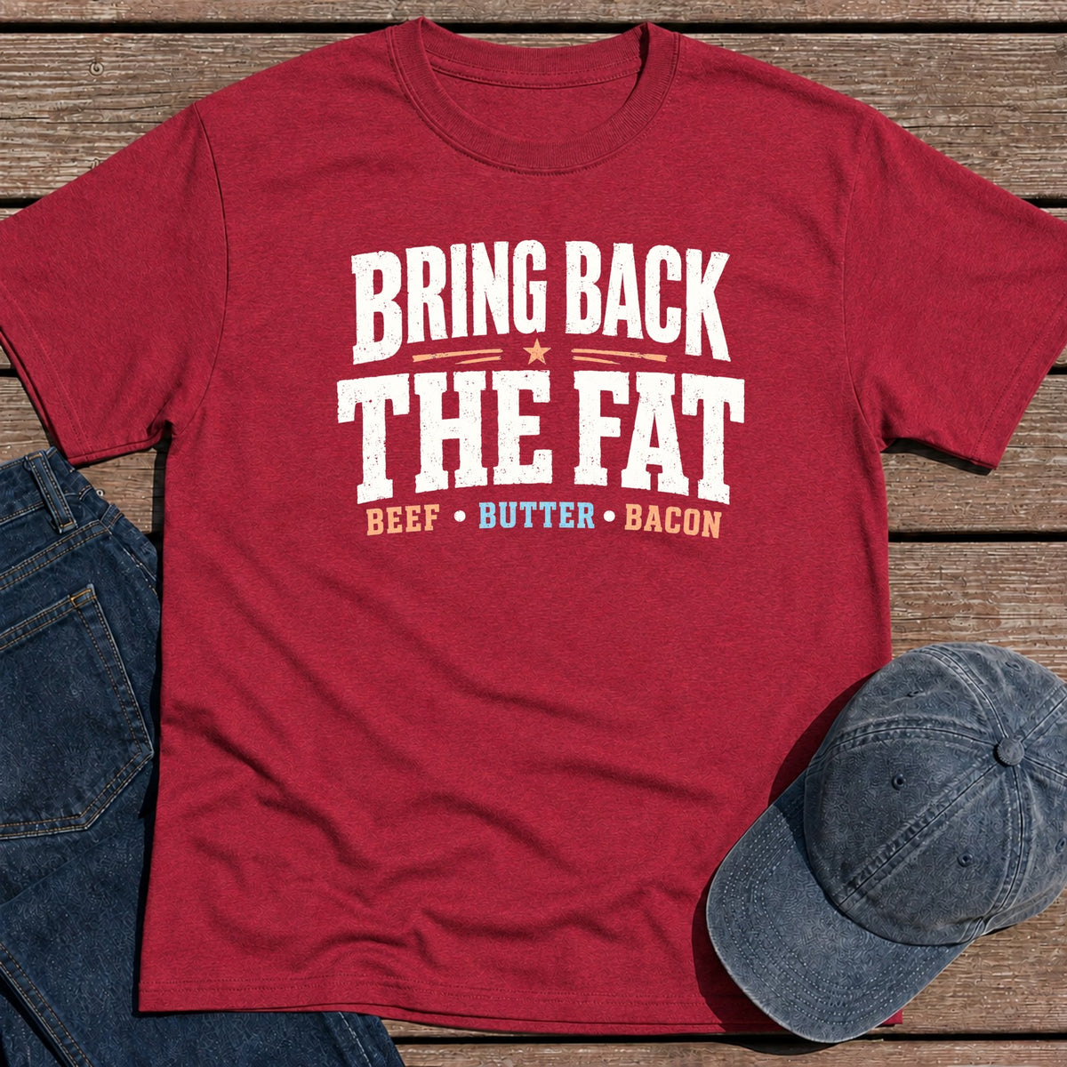 The Fat T-Shirt - Antique Cherry Red