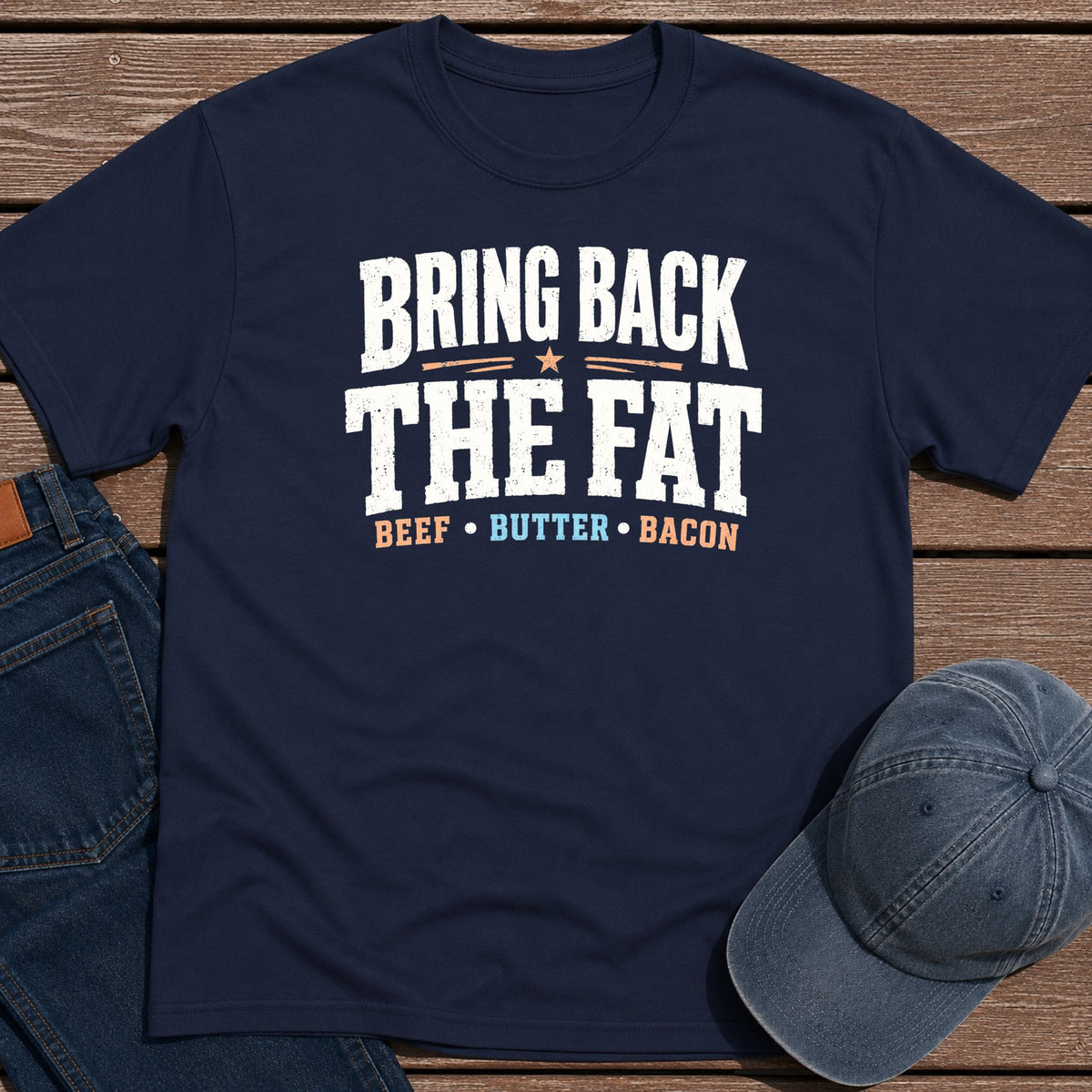 The Fat T-Shirt - Navy