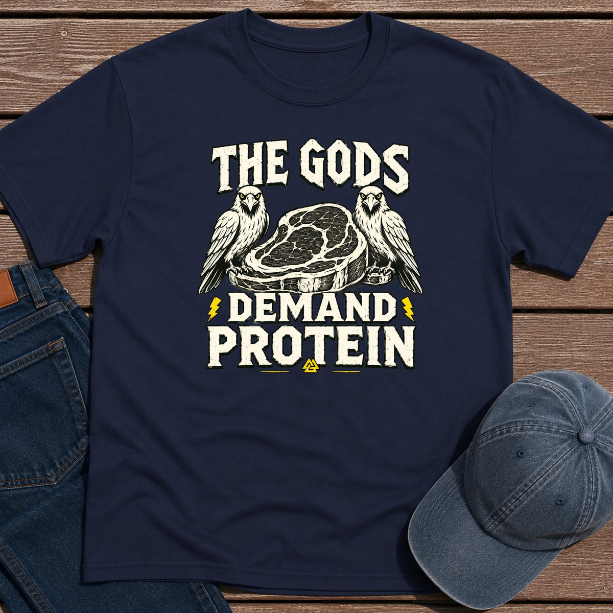 The Gods Demand T-Shirt - Navy