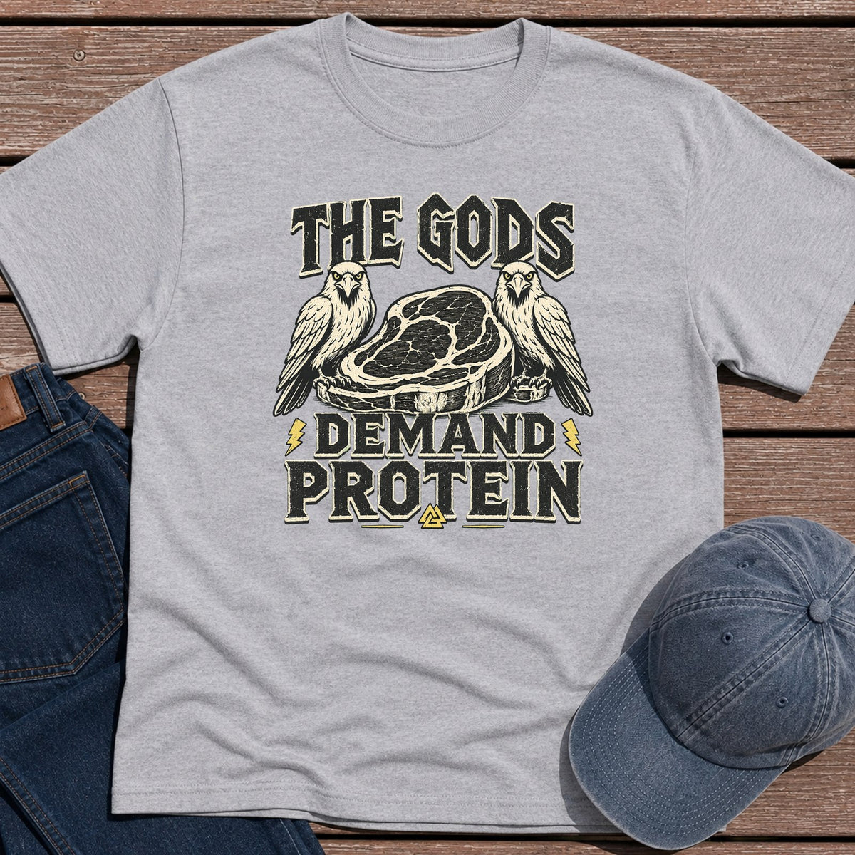 The Gods Demand T-Shirt - Sport Grey