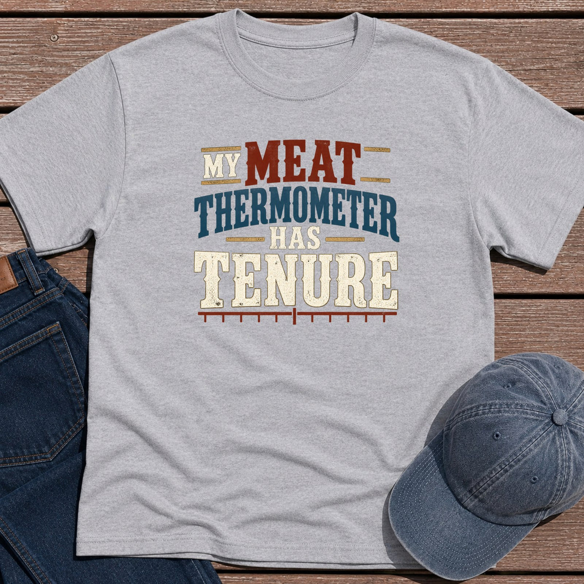 Thermometer Tenure T-Shirt - Sport Grey