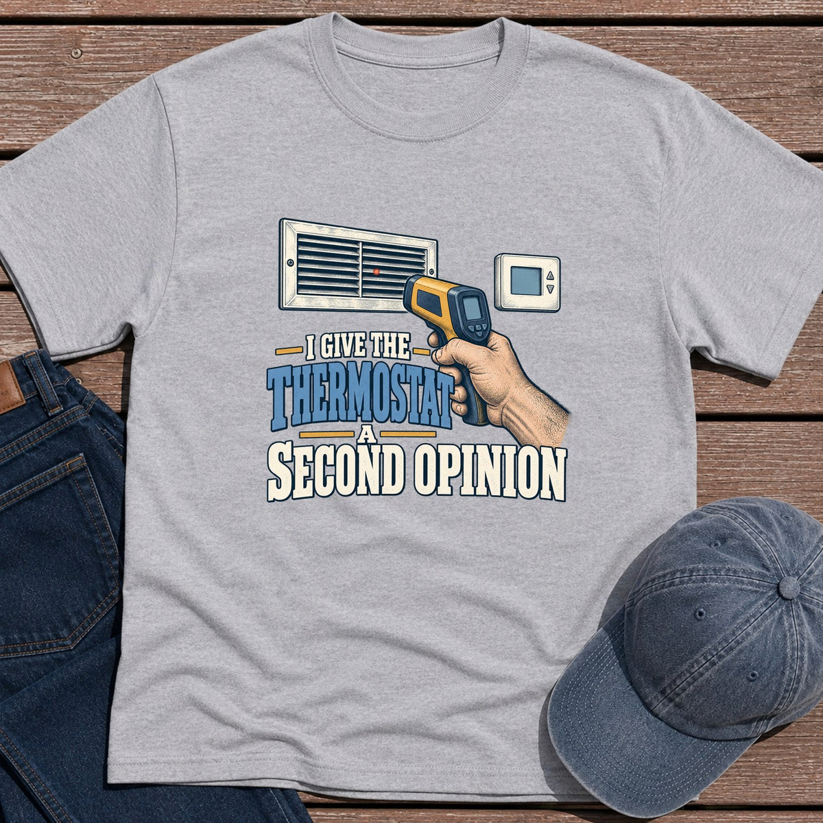 Thermostat Opinion T-Shirt - Sport Grey