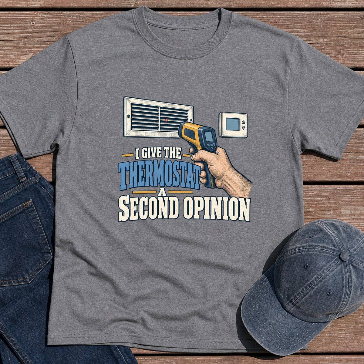 Thermostat Opinion T-Shirt - Tweed