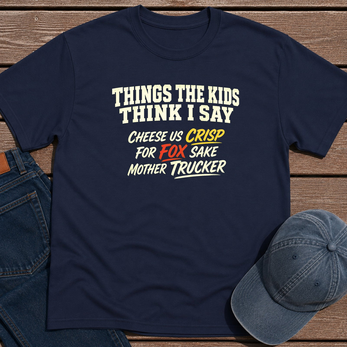 Think I Say T-Shirt - Navy