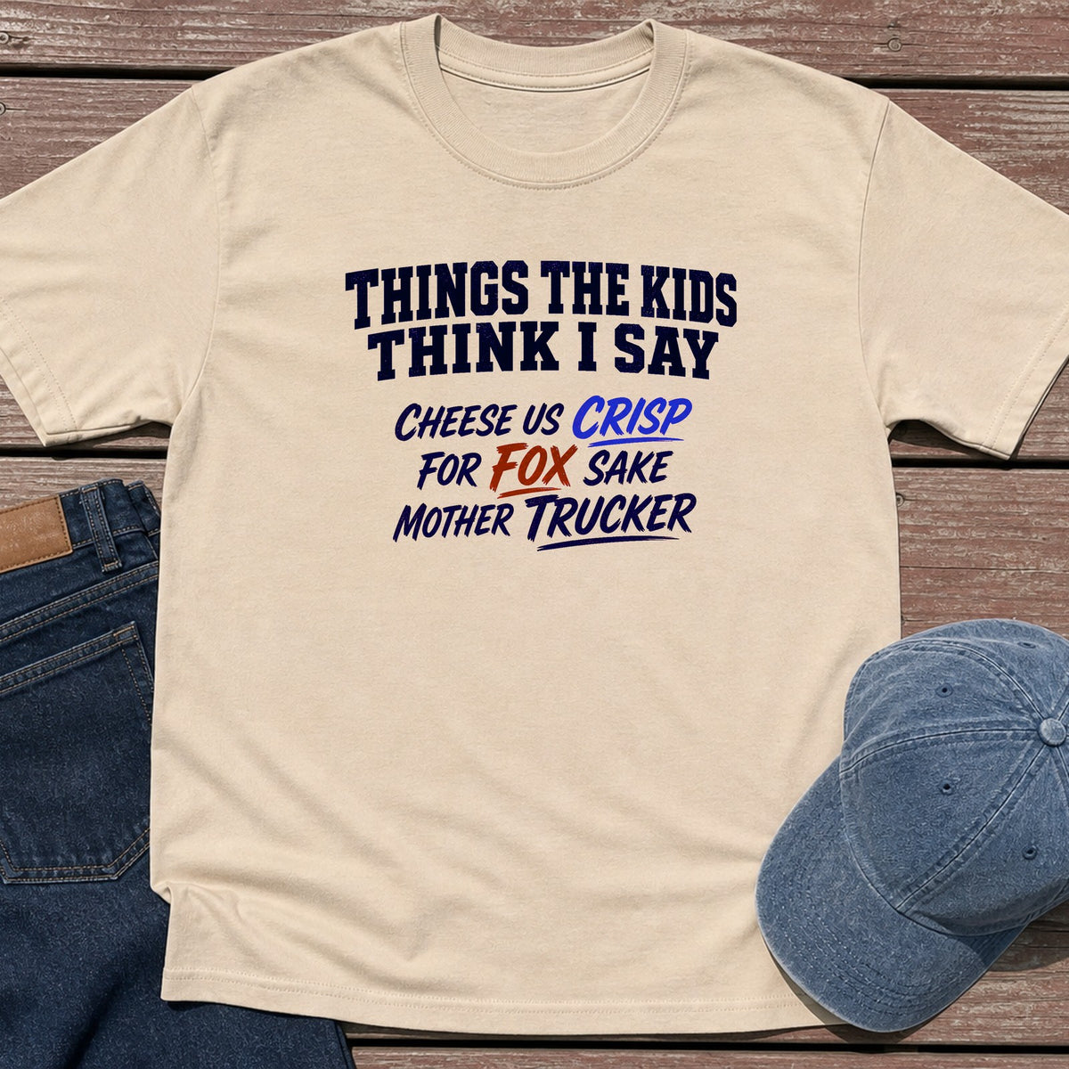Think I Say T-Shirt - Sand