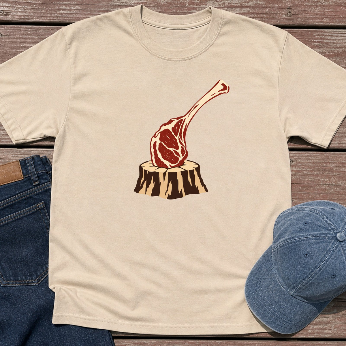 Tomahawk Stump T-Shirt - Sand