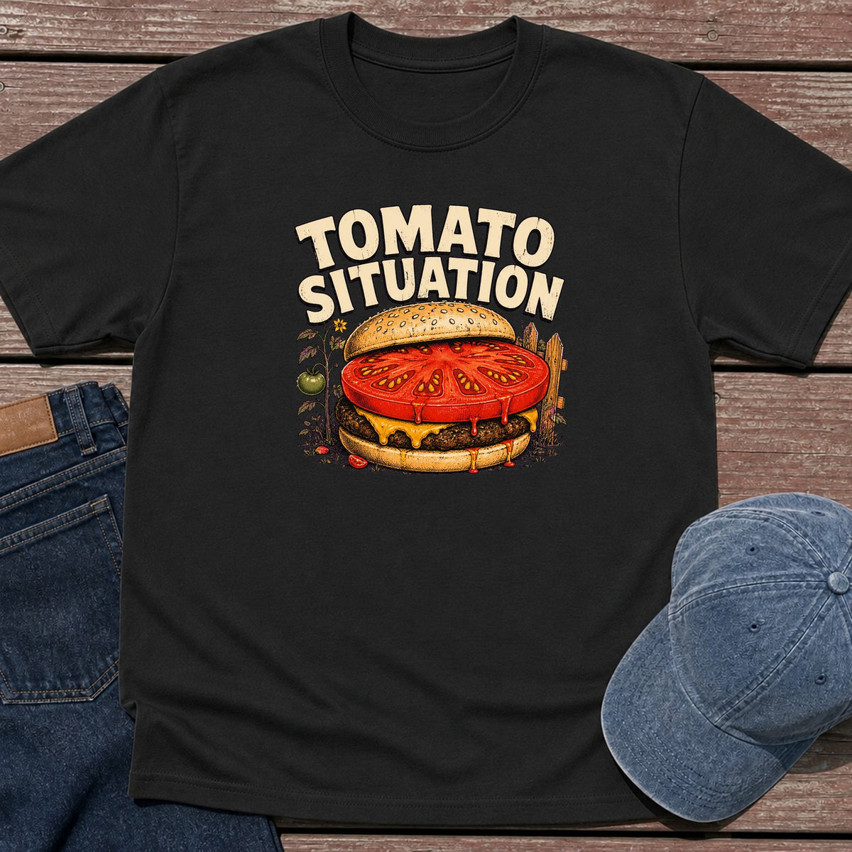 Tomato Situation T-Shirt - Black