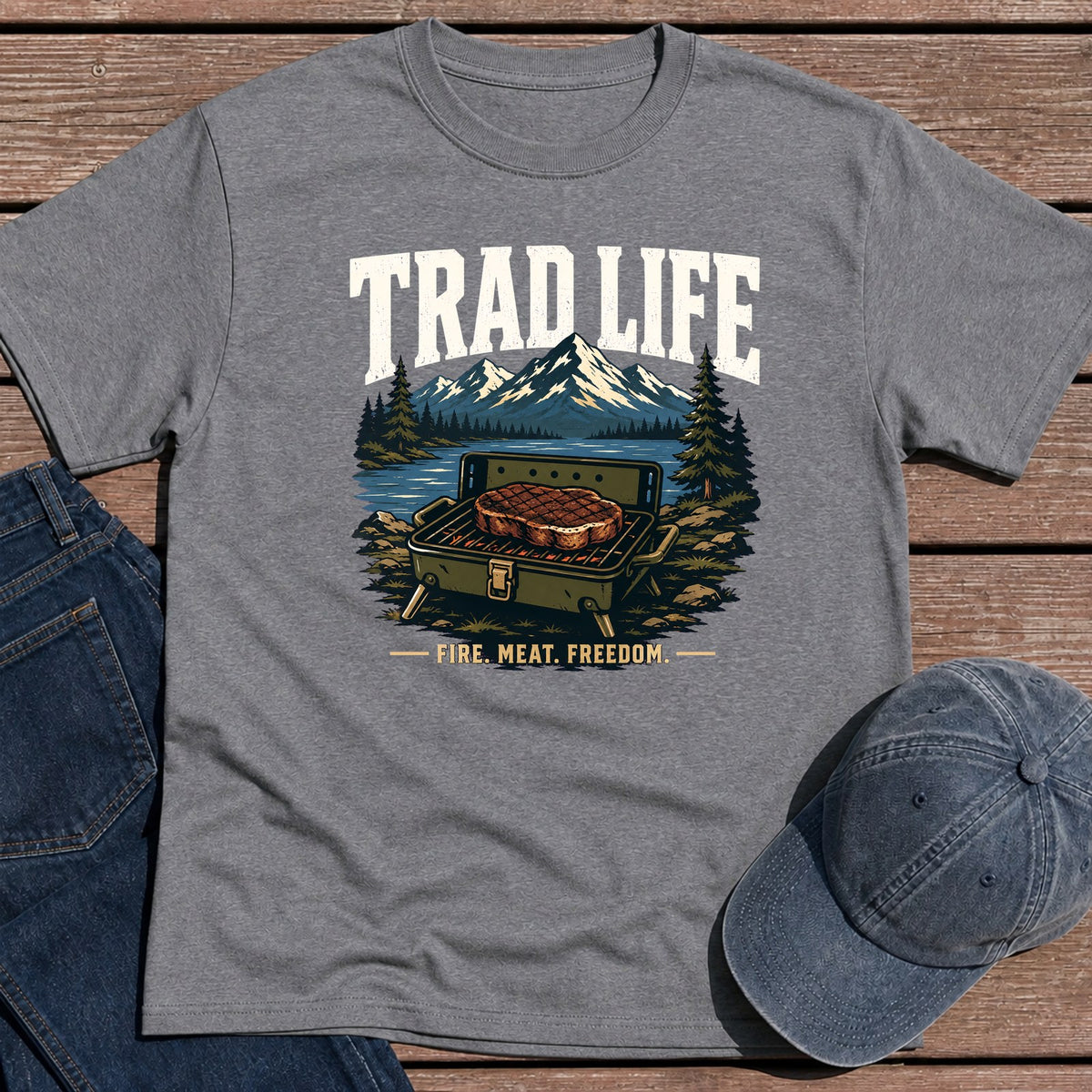 Trad Life T-Shirt - Tweed