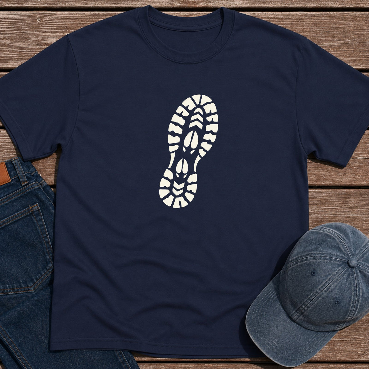 Trail Boot T-Shirt - Navy