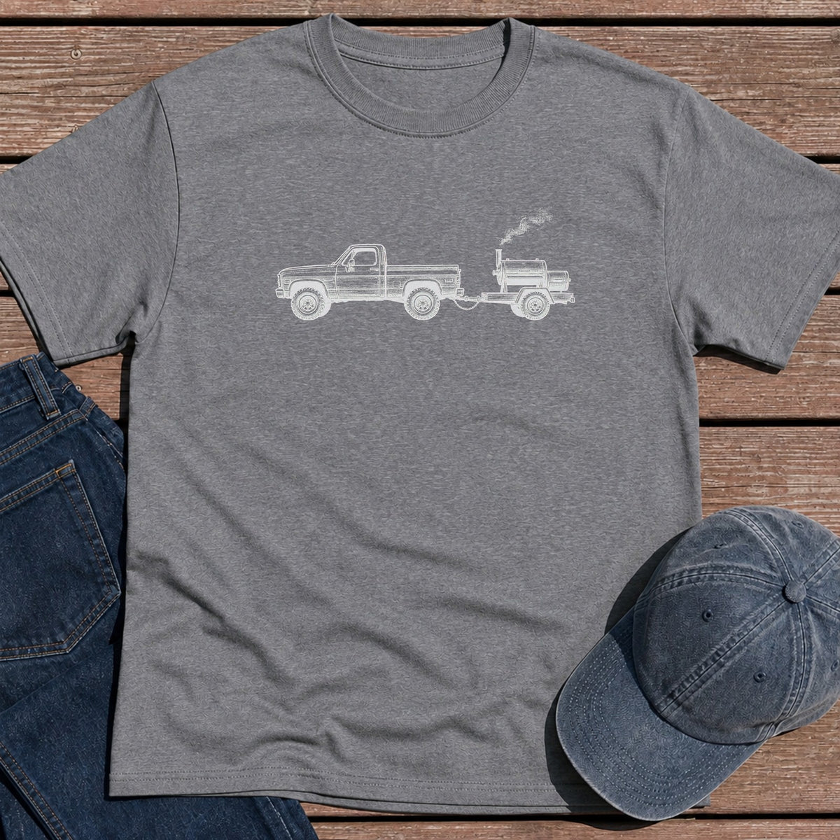 Trailer Pit T-Shirt - Tweed
