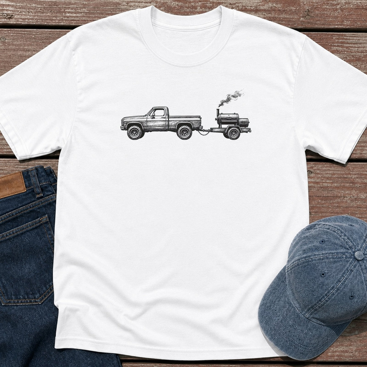 Trailer Pit T-Shirt - White