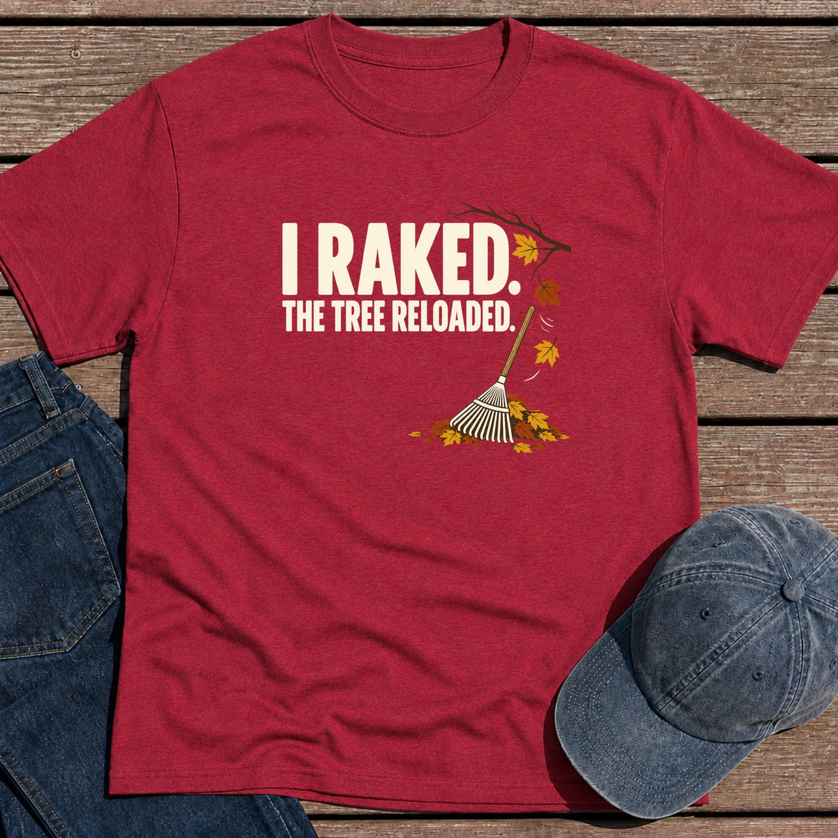 Tree Reload T-Shirt - Antique Cherry Red