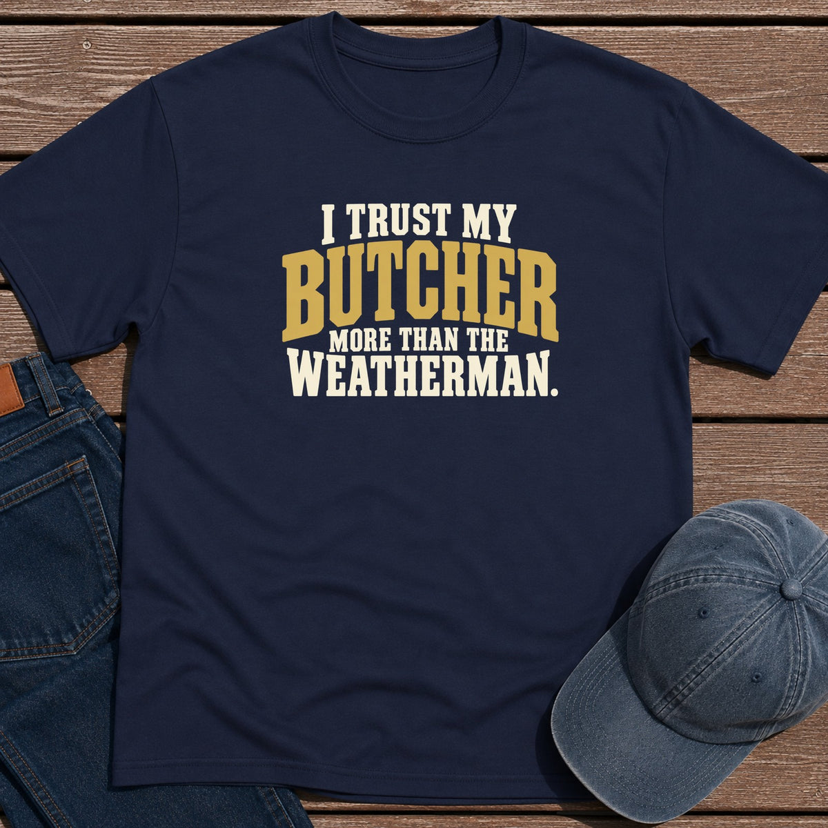 Trust Butcher T-Shirt - Navy