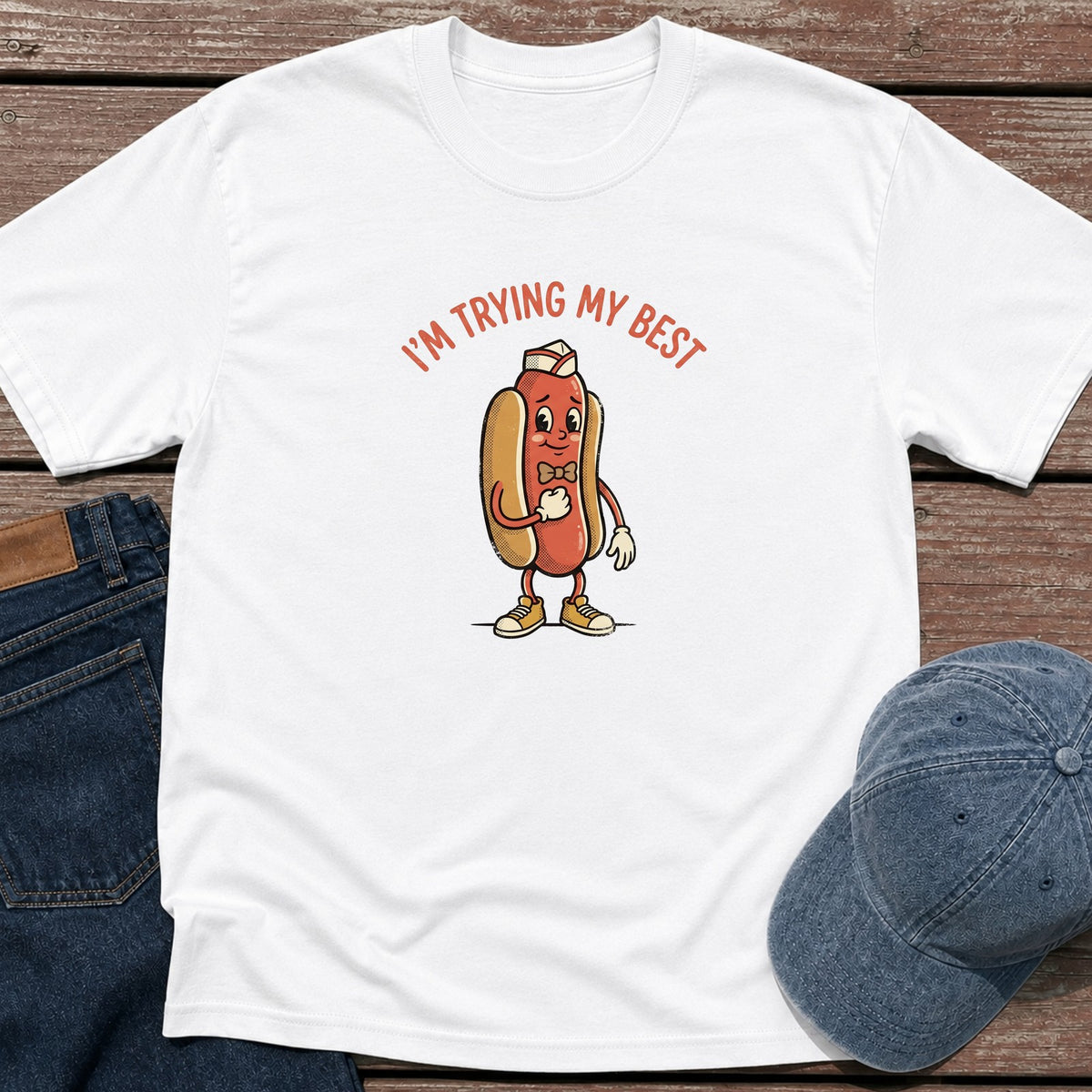 Trying My Best T-Shirt - White