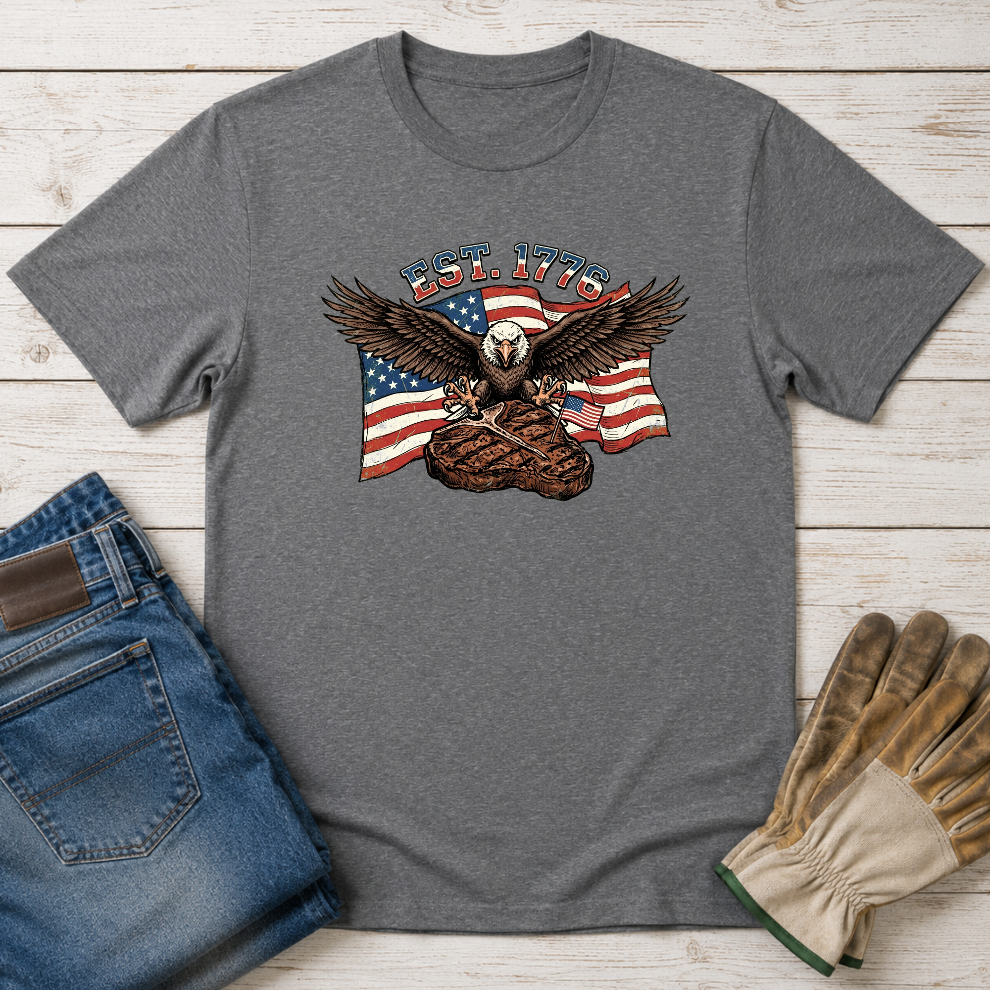 Bald Eagle & Porterhouse T-Shirt