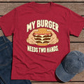 Two Hands T-Shirt - Antique Cherry Red