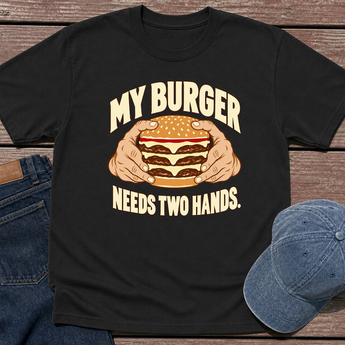 Two Hands T-Shirt - Black