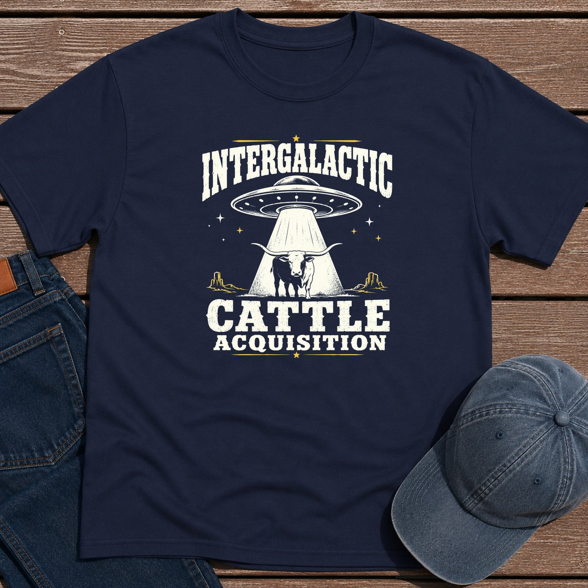 UFO Acquisition T-Shirt - Navy