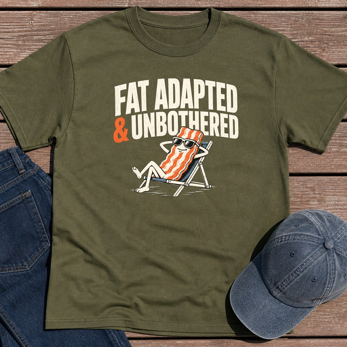 Unbothered T-Shirt - Military Green