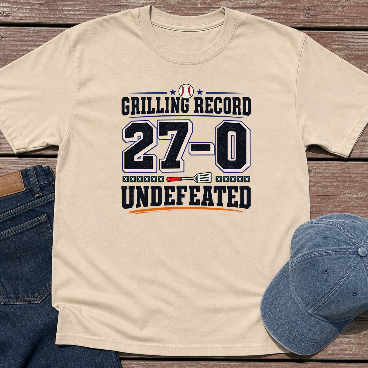 Undefeated Season T-Shirt - Sand