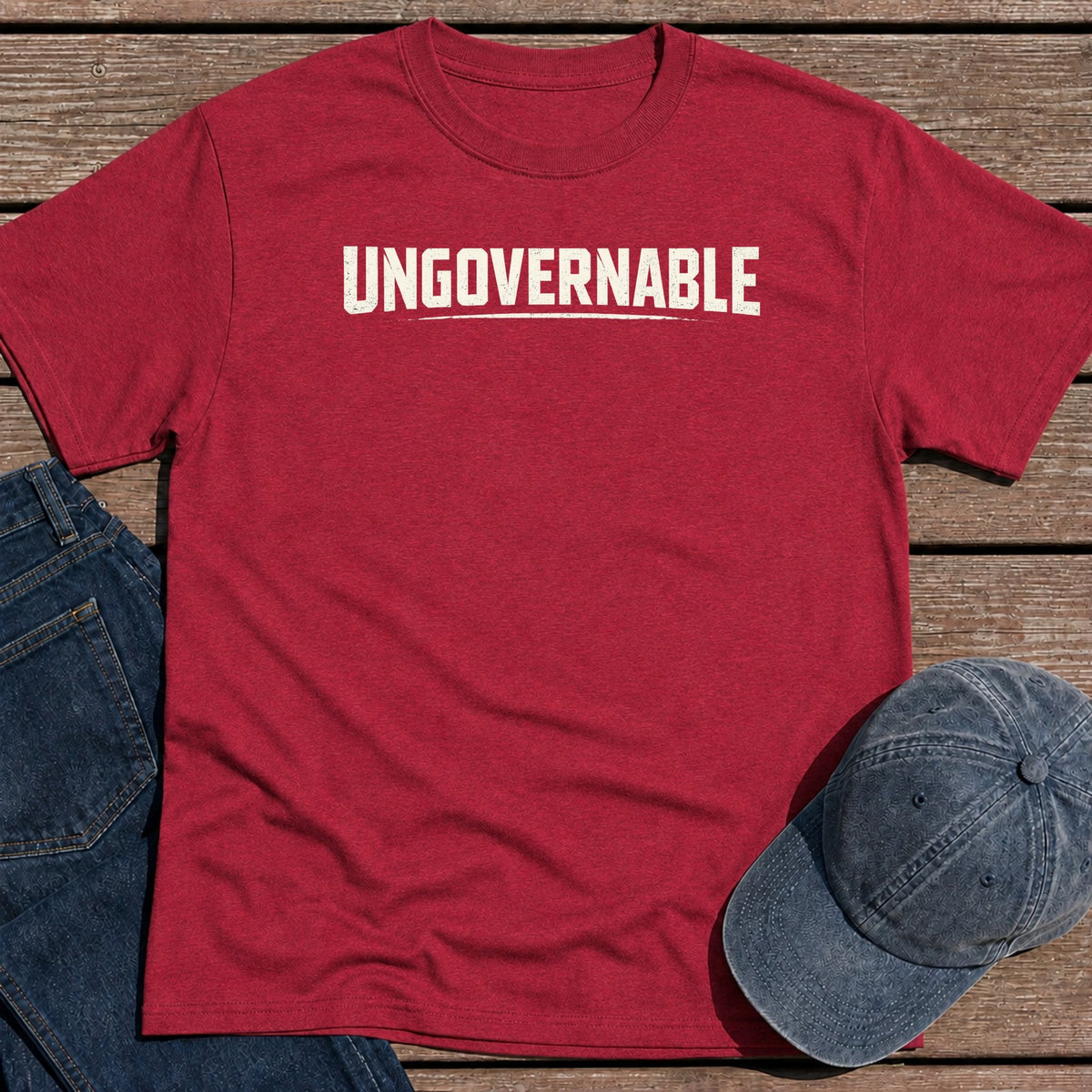 Ungovernable T-Shirt - Antique Cherry Red