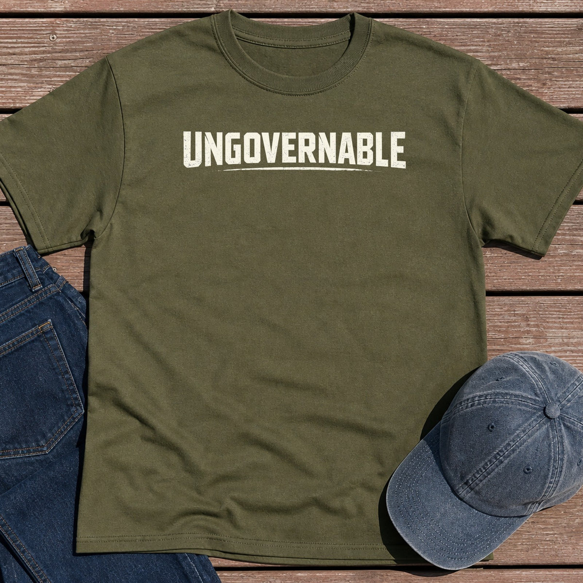 Ungovernable T-Shirt - Military Green
