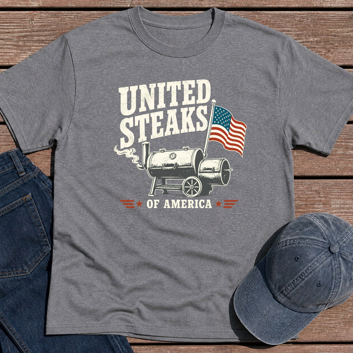 United Steaks T-Shirt - Tweed