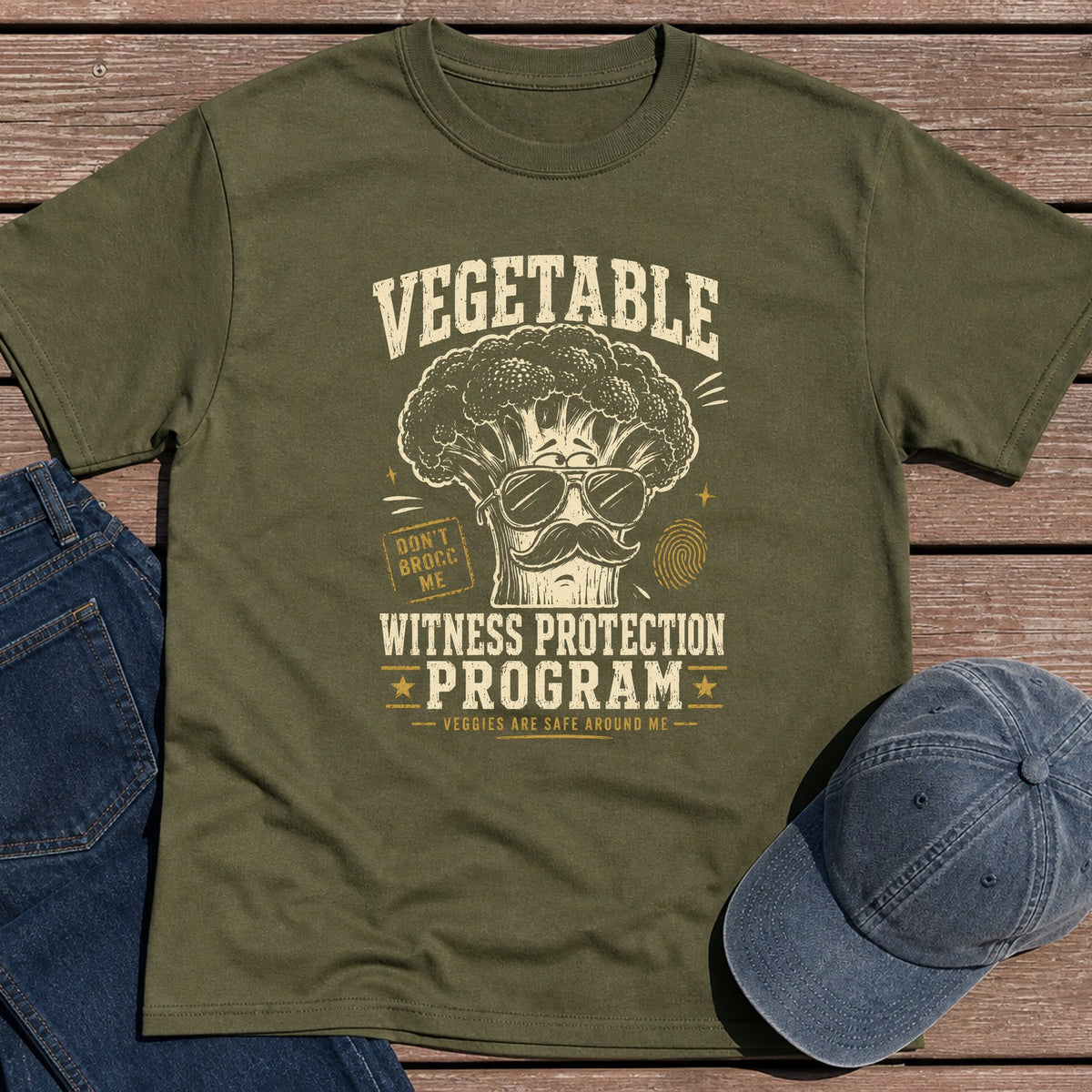 Veggie WITSEC T-Shirt - Military Green