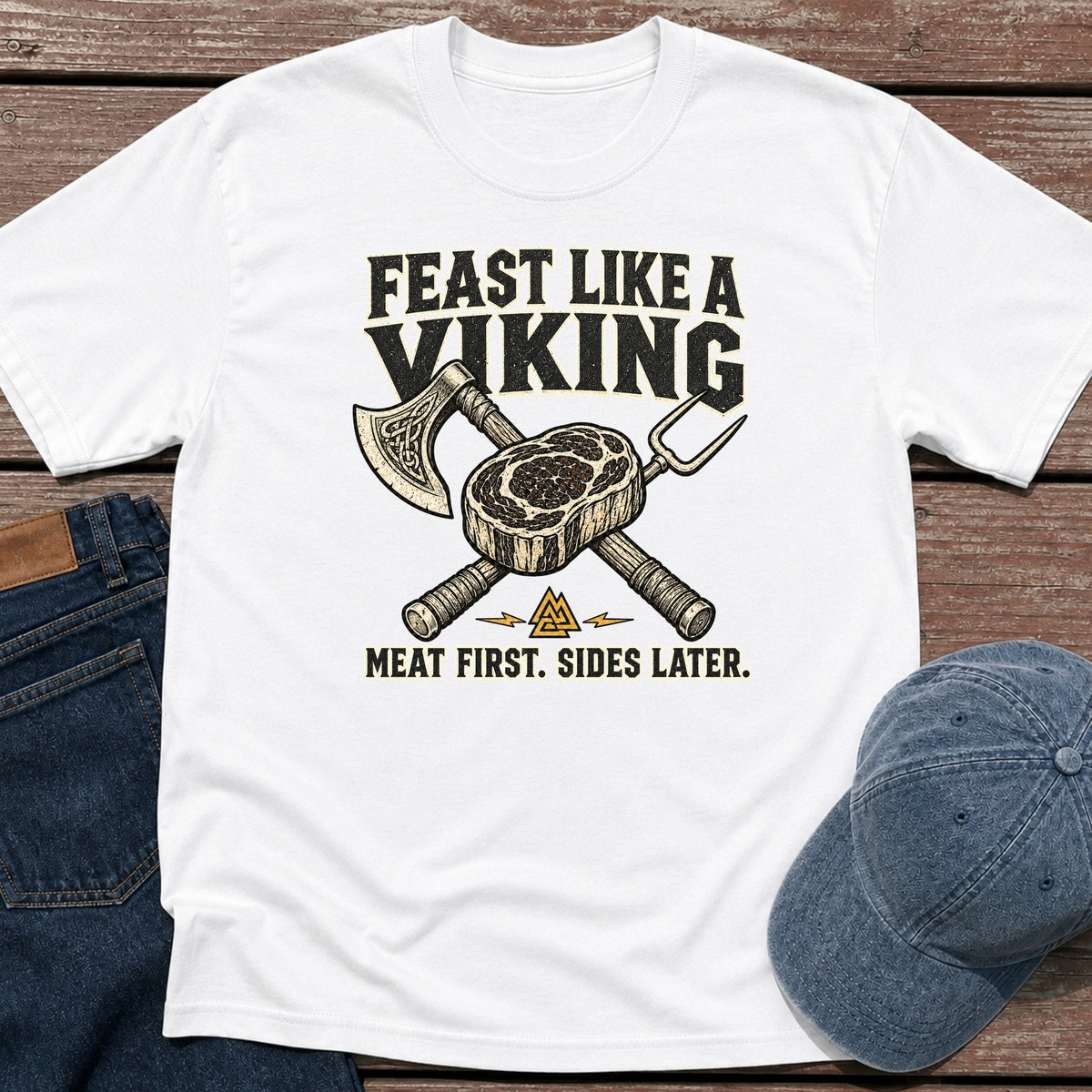Viking Feast T-Shirt - White