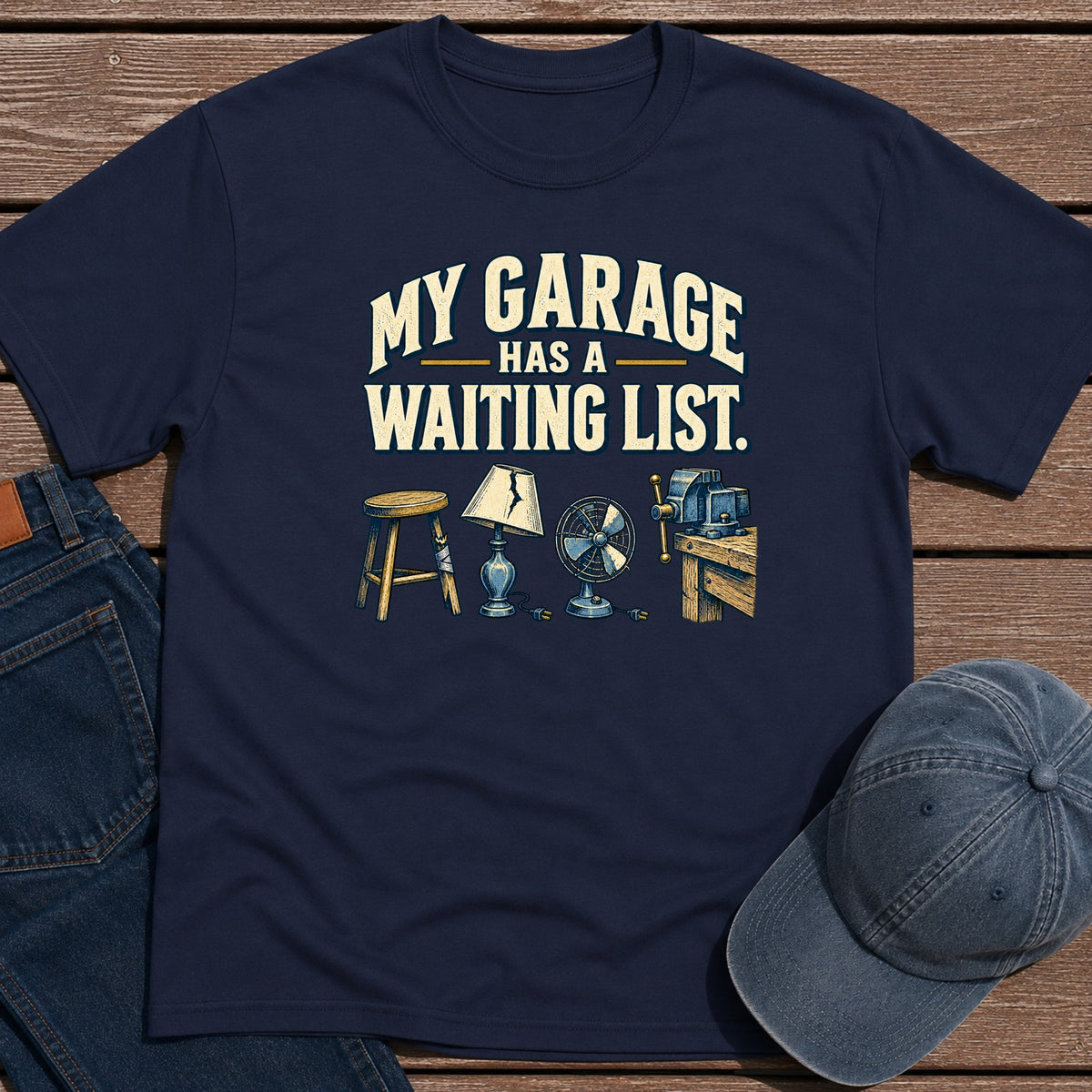 Waiting List T-Shirt - Navy