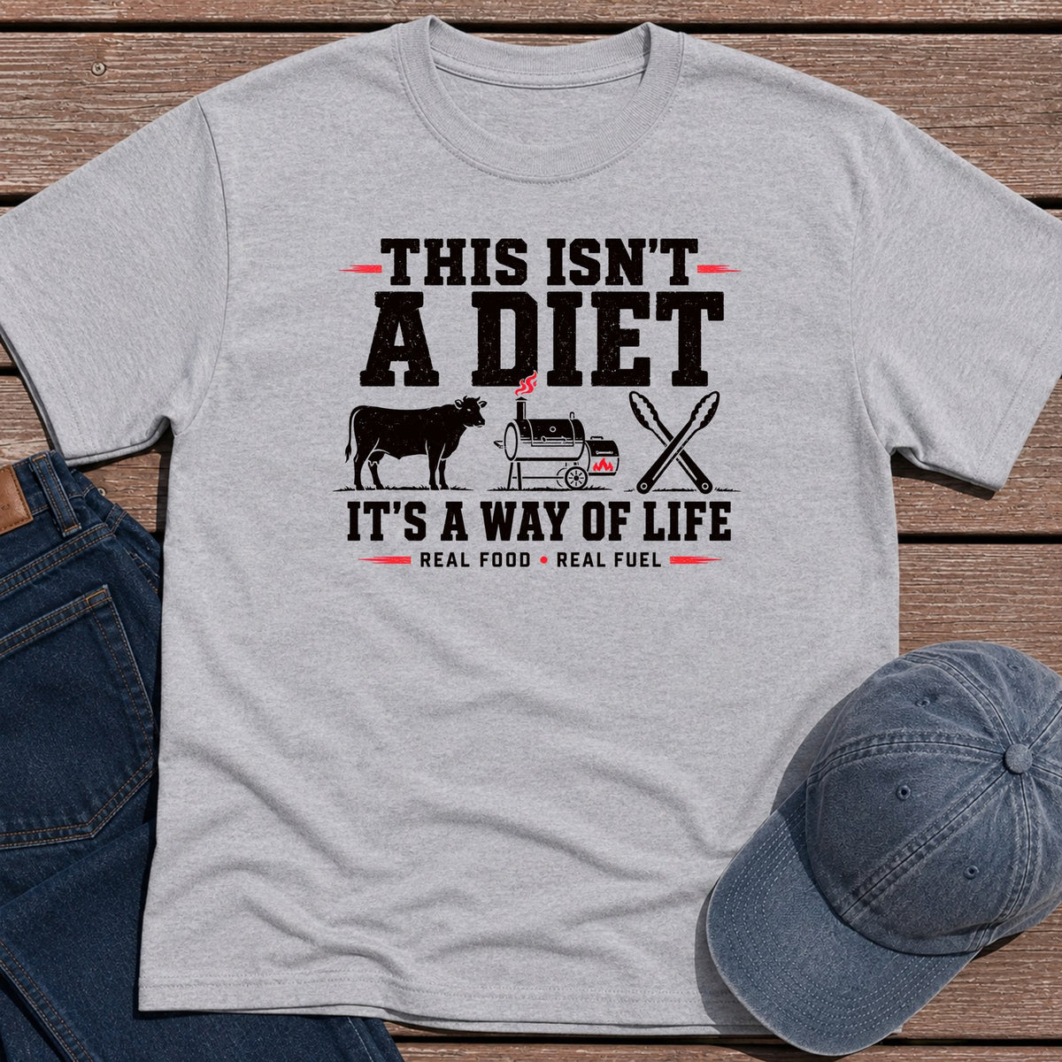Way Of Life T-Shirt - Sport Grey