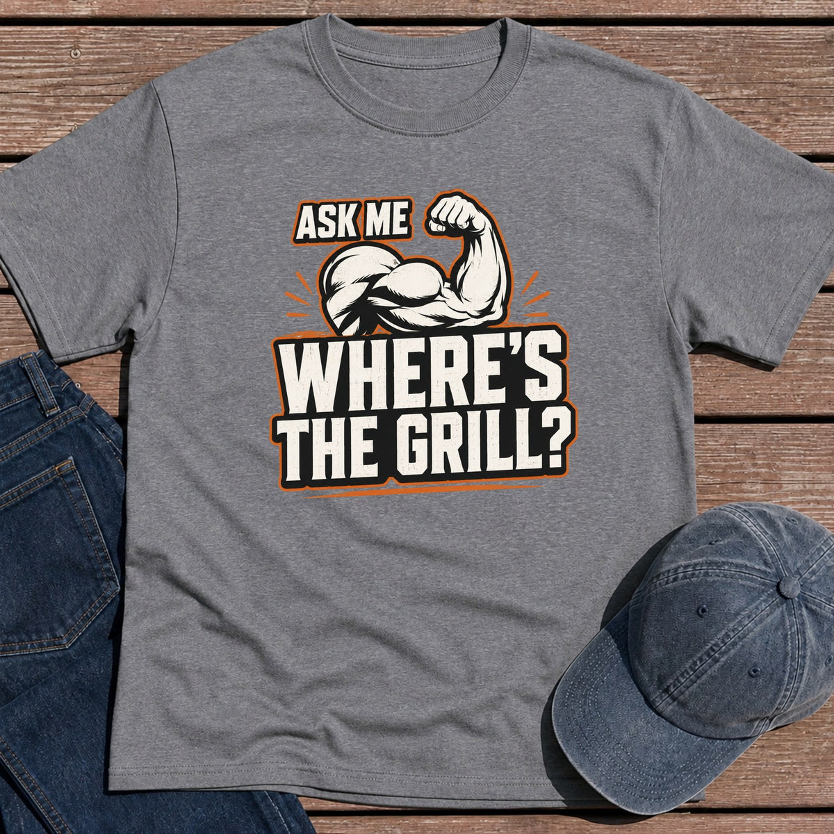 Where's the Grill T-Shirt - Tweed