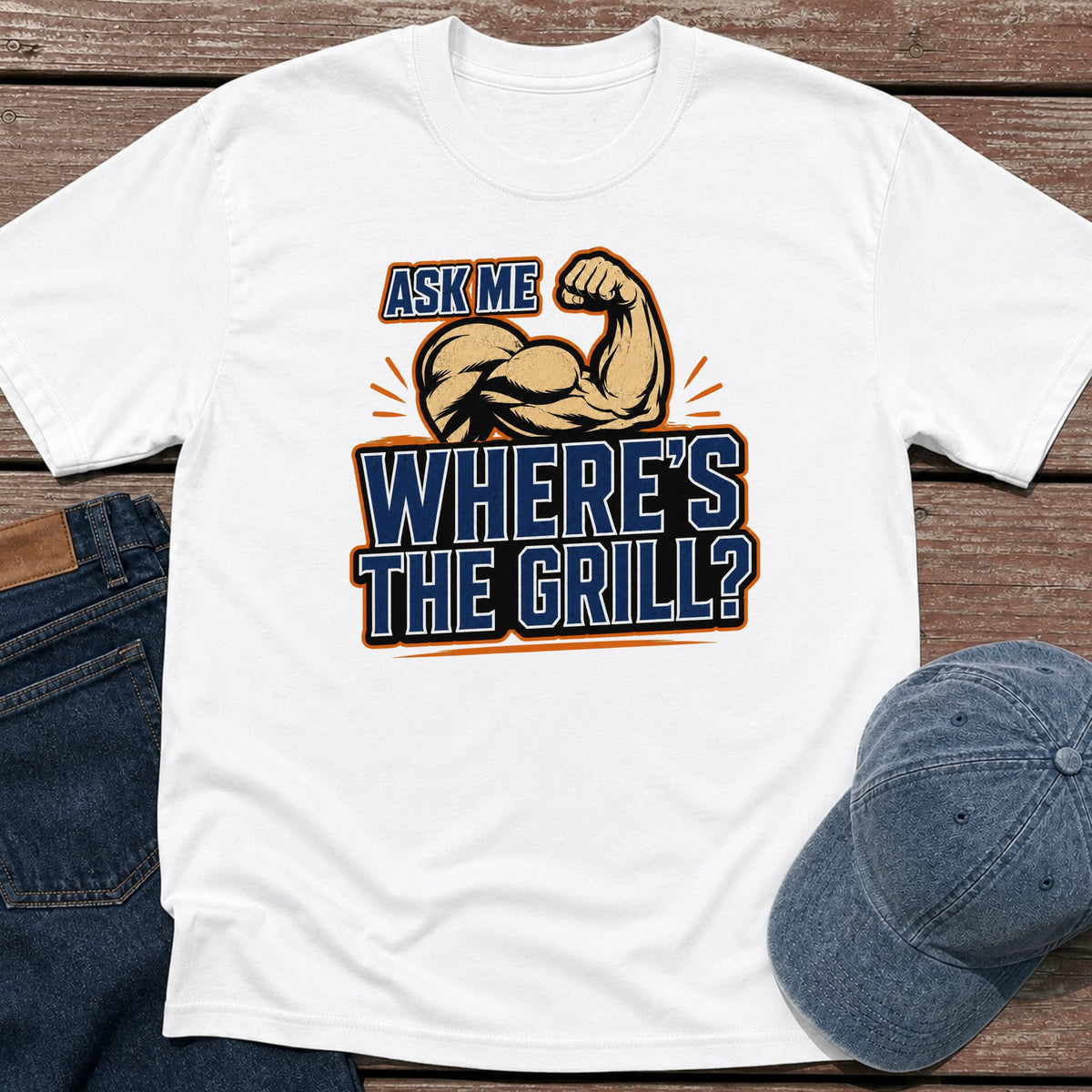 Where's the Grill T-Shirt - White