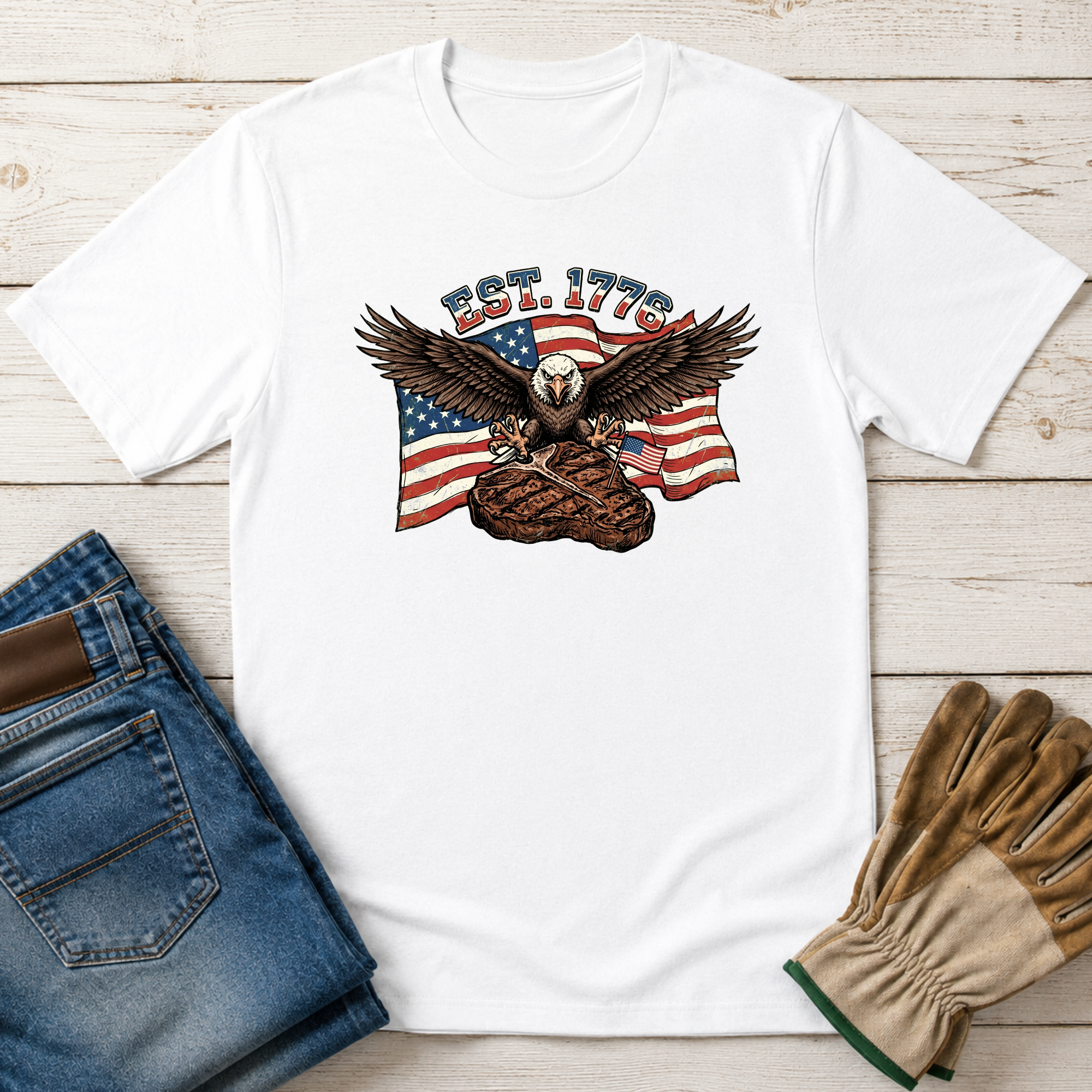 Bald Eagle & Porterhouse T-Shirt