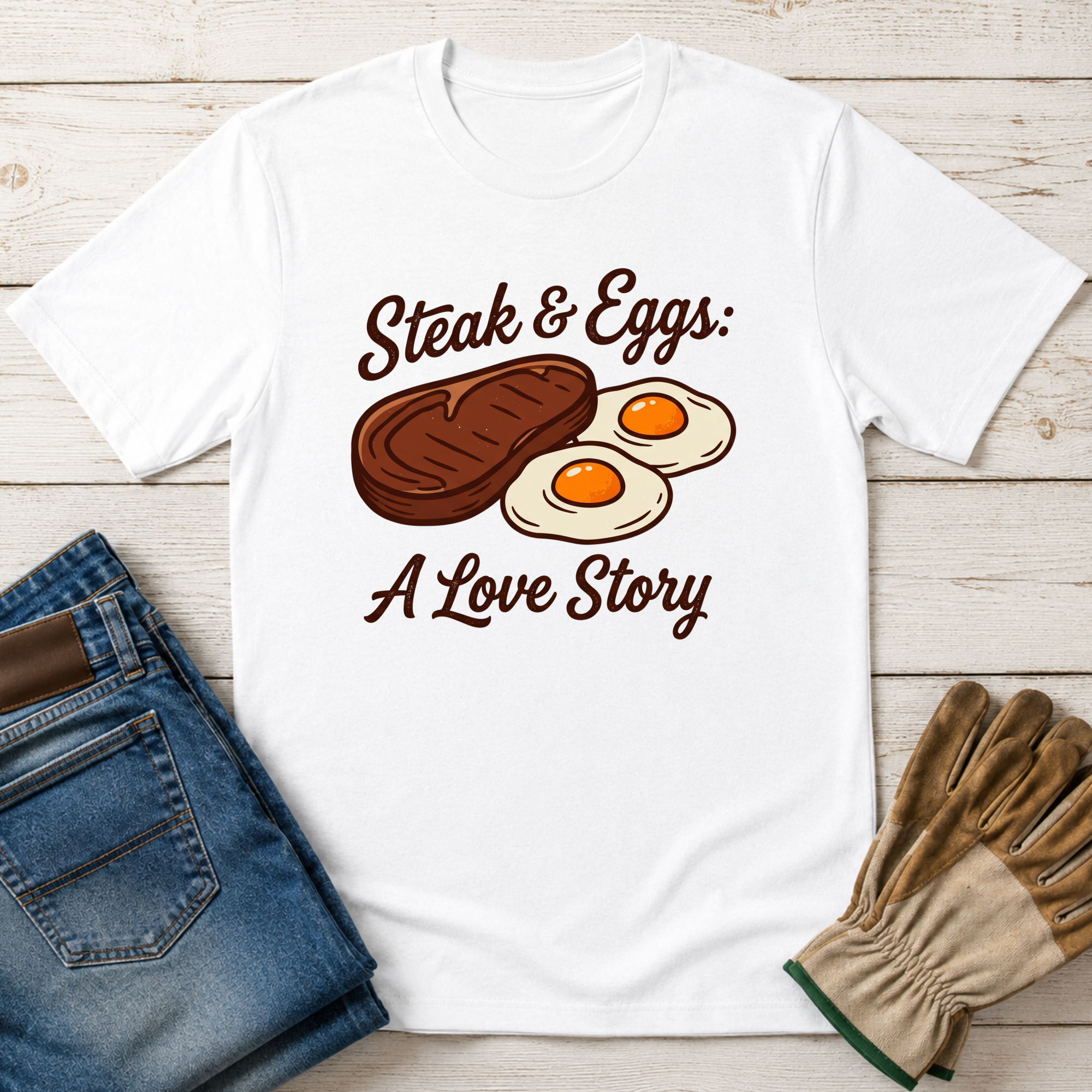 Steak & Eggs: A Love Story T-Shirt