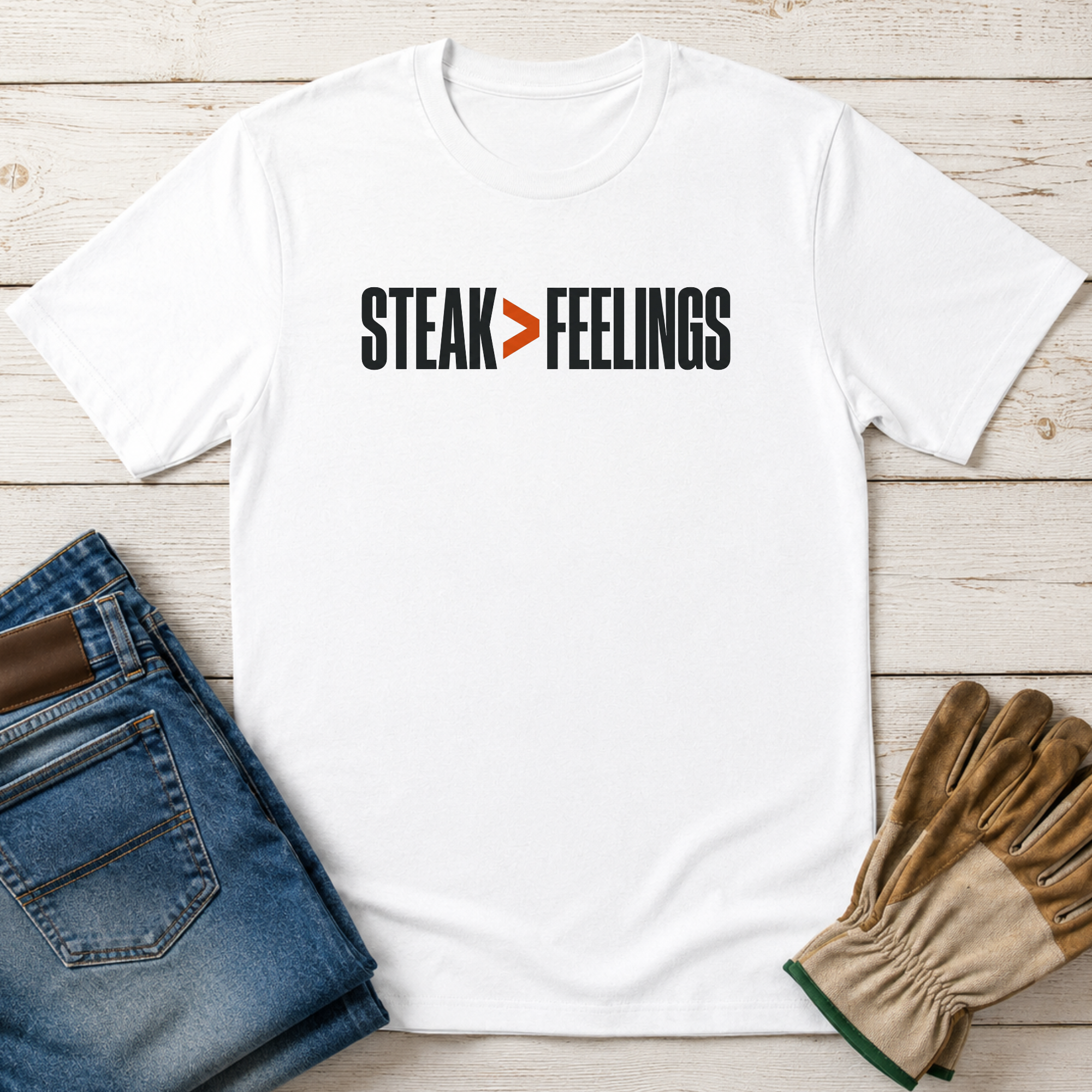 Steak Greater Than Feelings T-Shirt