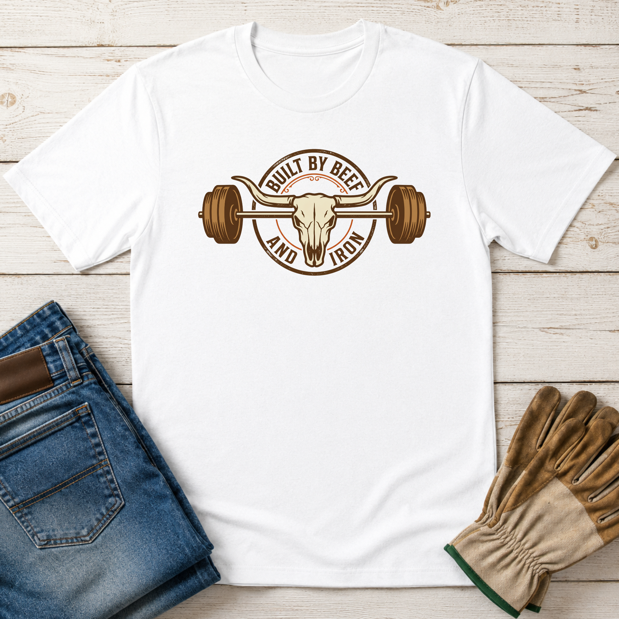 Built by Beef and Iron T-Shirt
