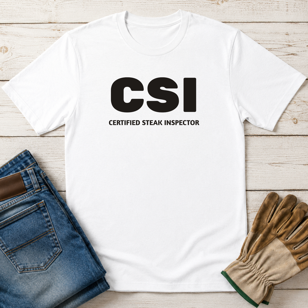 CSI: Certified Steak Inspector T-Shirt