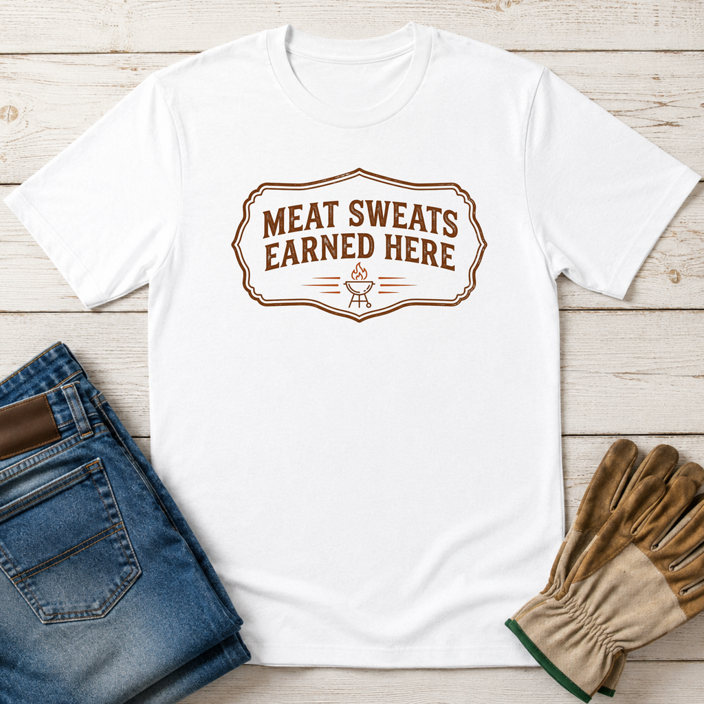 Meat Sweats Earned Here T-Shirt